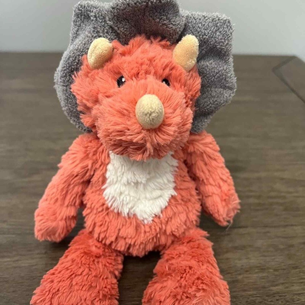 Mary Meyer Triceratops Dinosaur Putty Nursery Plush  Lovey